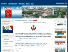 Tablet Screenshot of comune.megliadinosanfidenzio.pd.it